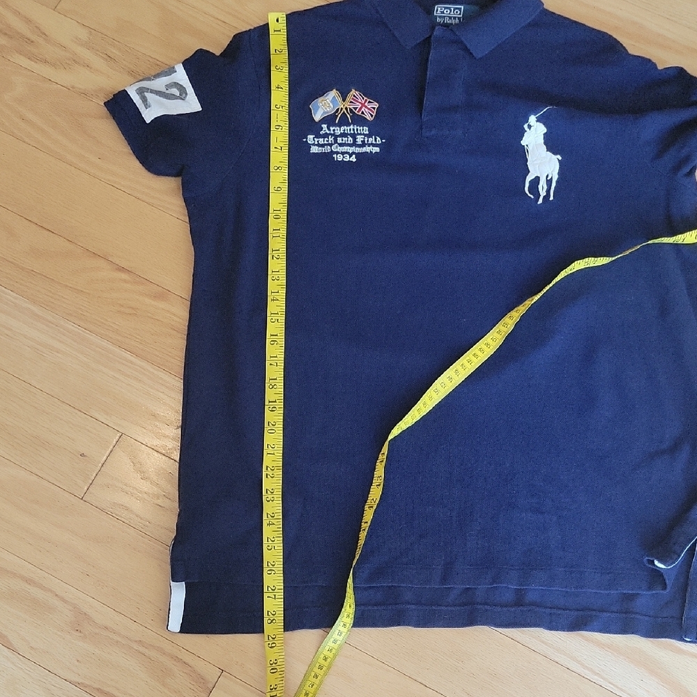 Vintage Polo By Ralph Lauren Big Pony Argentina Track And Field 1934 Polo Shirt - Picture 8 of 12